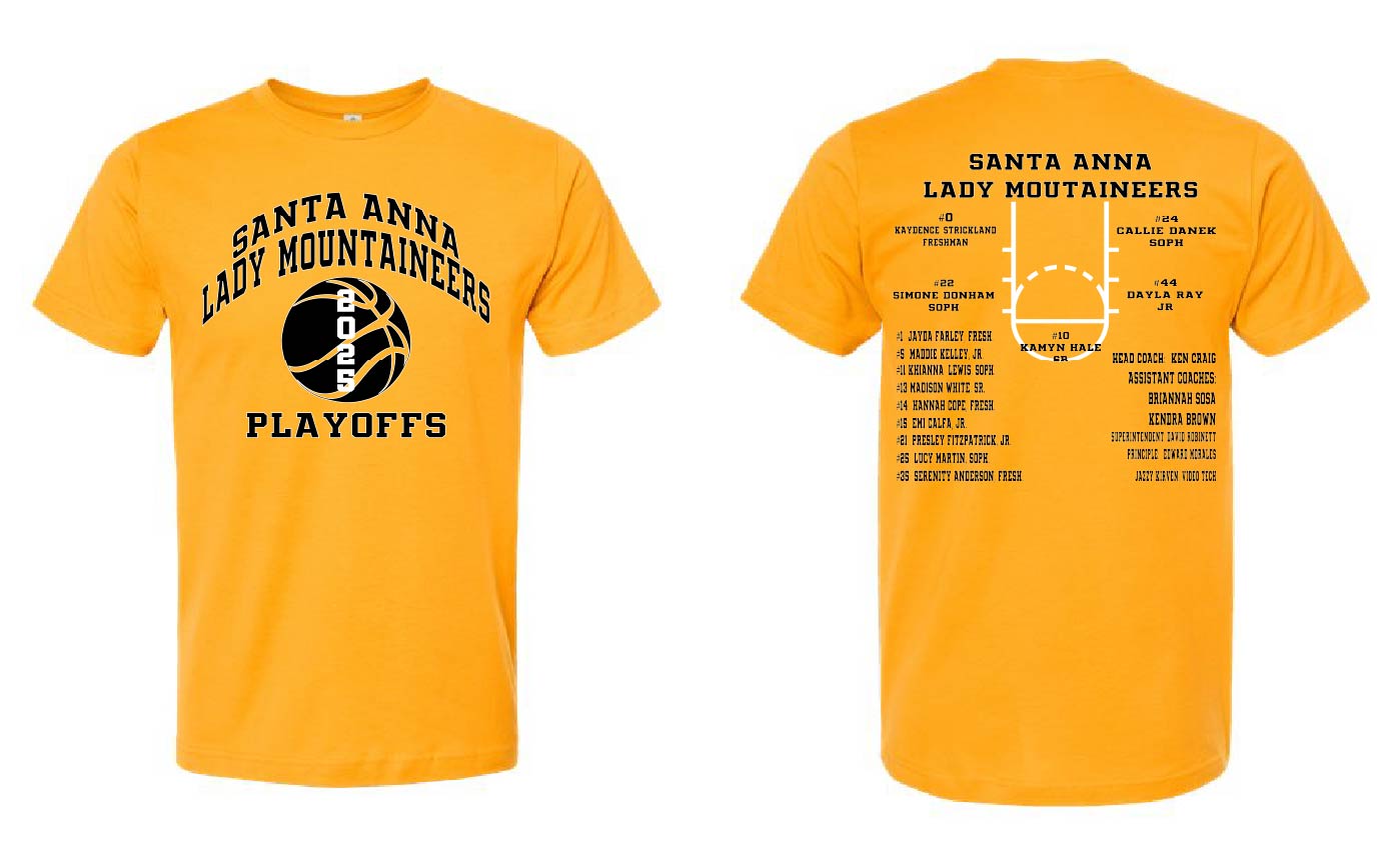 SANTA ANNA LADY MOUNTAINEERS BASKETBALL PLAYOFFS