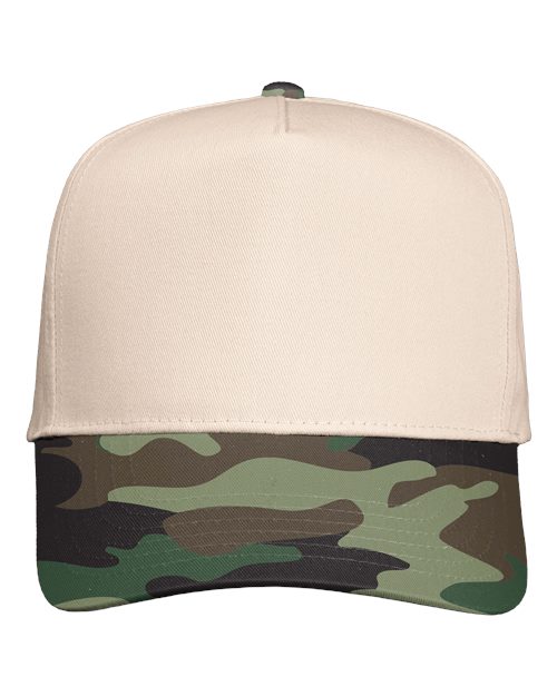 Five-Panel High Profile Twill Cap