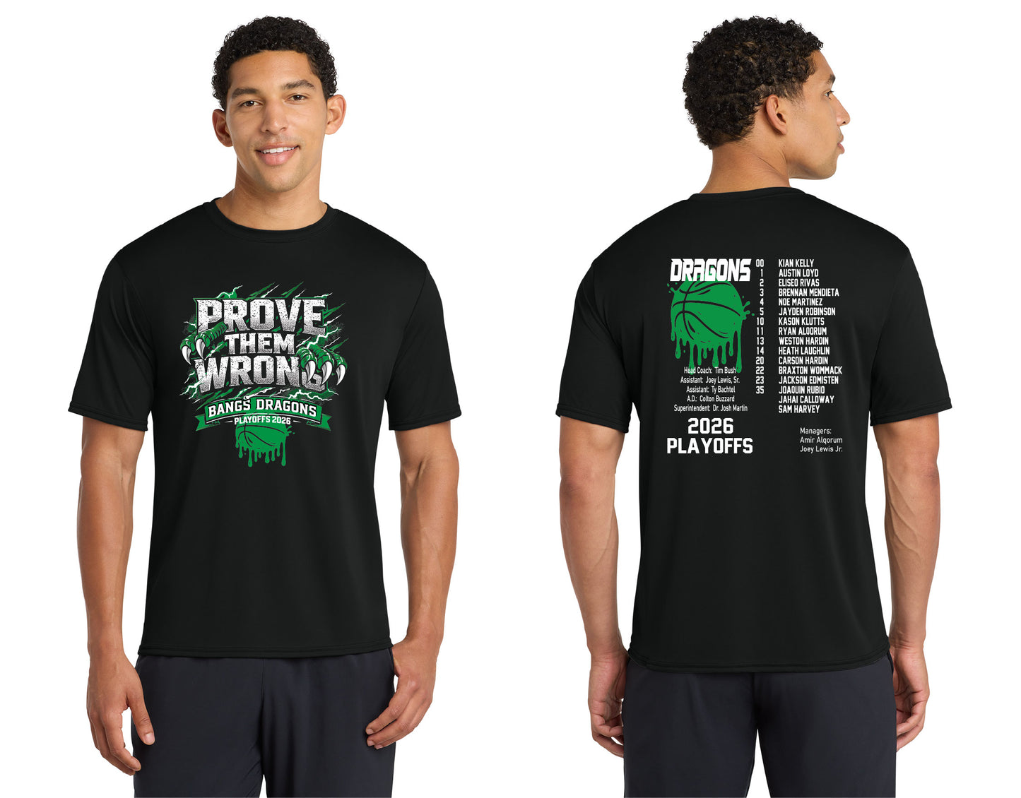 Bangs Dragons Basketball Playoffs