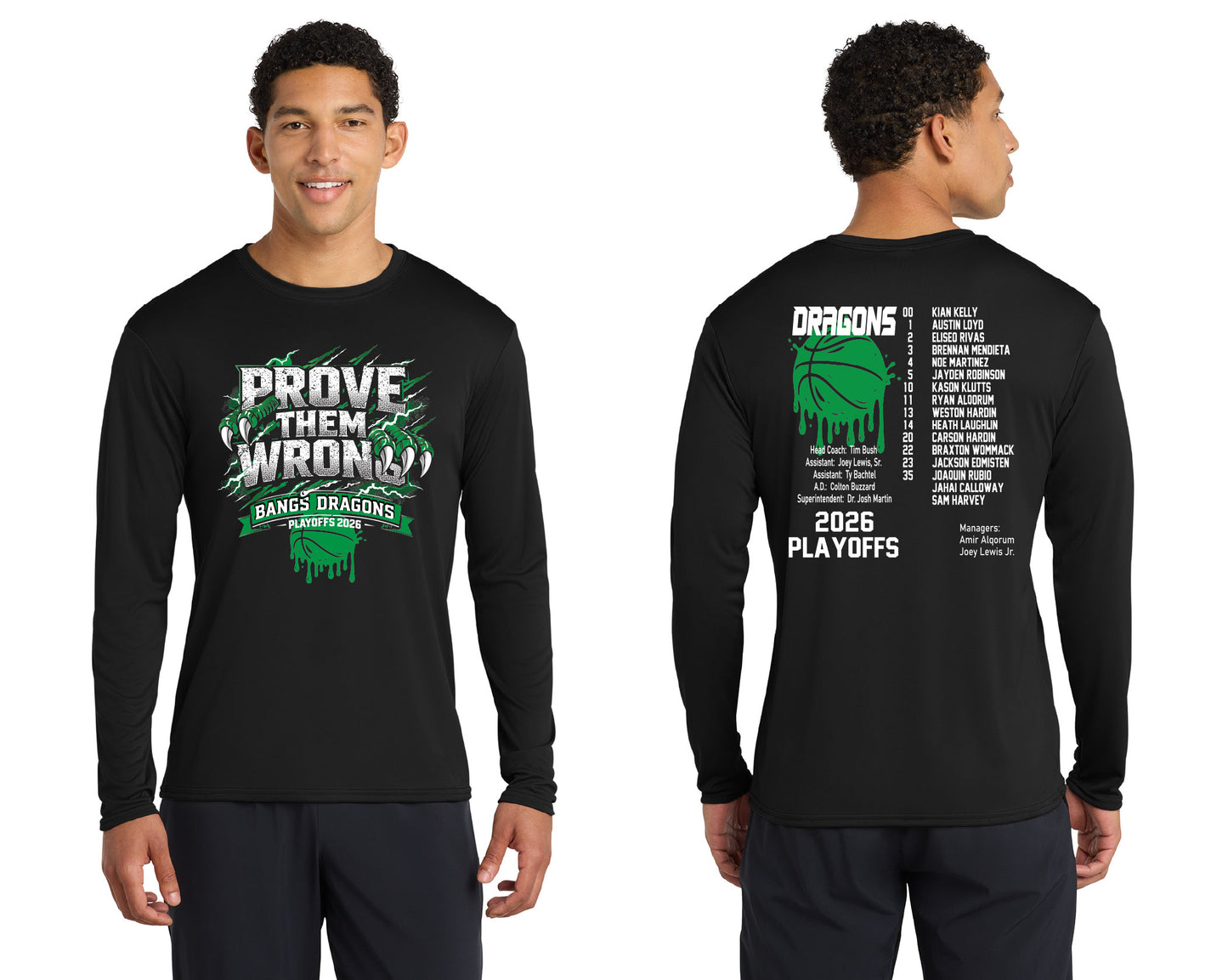 Bangs Dragons Basketball Playoffs