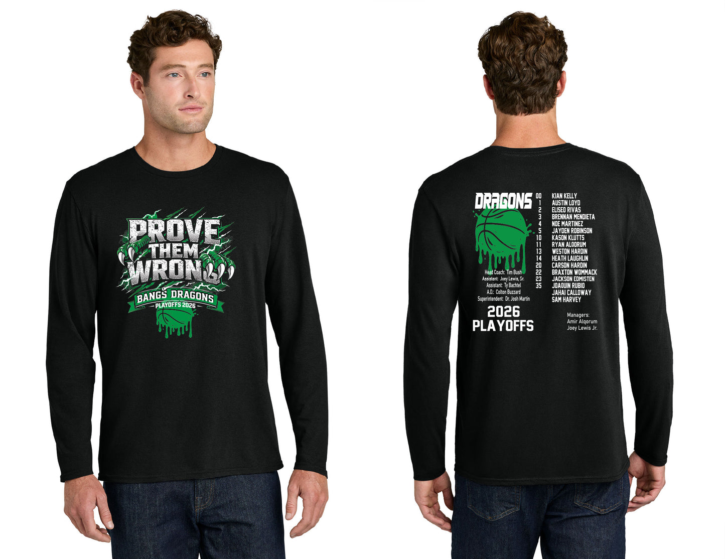 Bangs Dragons Basketball Playoffs