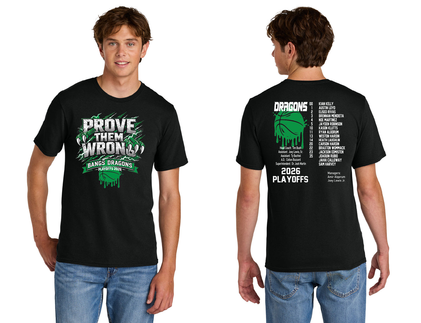 Bangs Dragons Basketball Playoffs